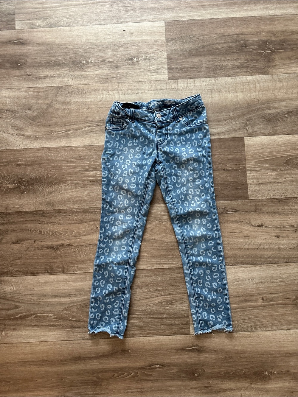 Cat & Jack Blue Leopard-Print Skinny Jeans